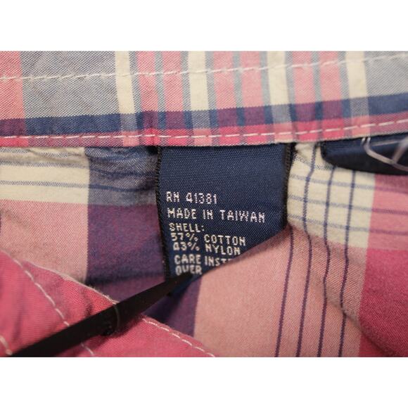 Polo Ralph Lauren Mens 35 Vintage Pink Purple Plaid Board Shorts Swim Trunks - Picture 3 of 6